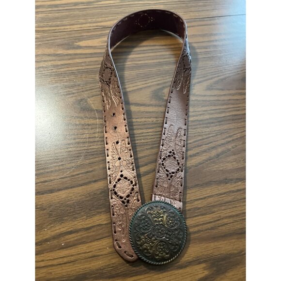 Nine West genuine leather copper brown belt size Small - Picture 1 of 6